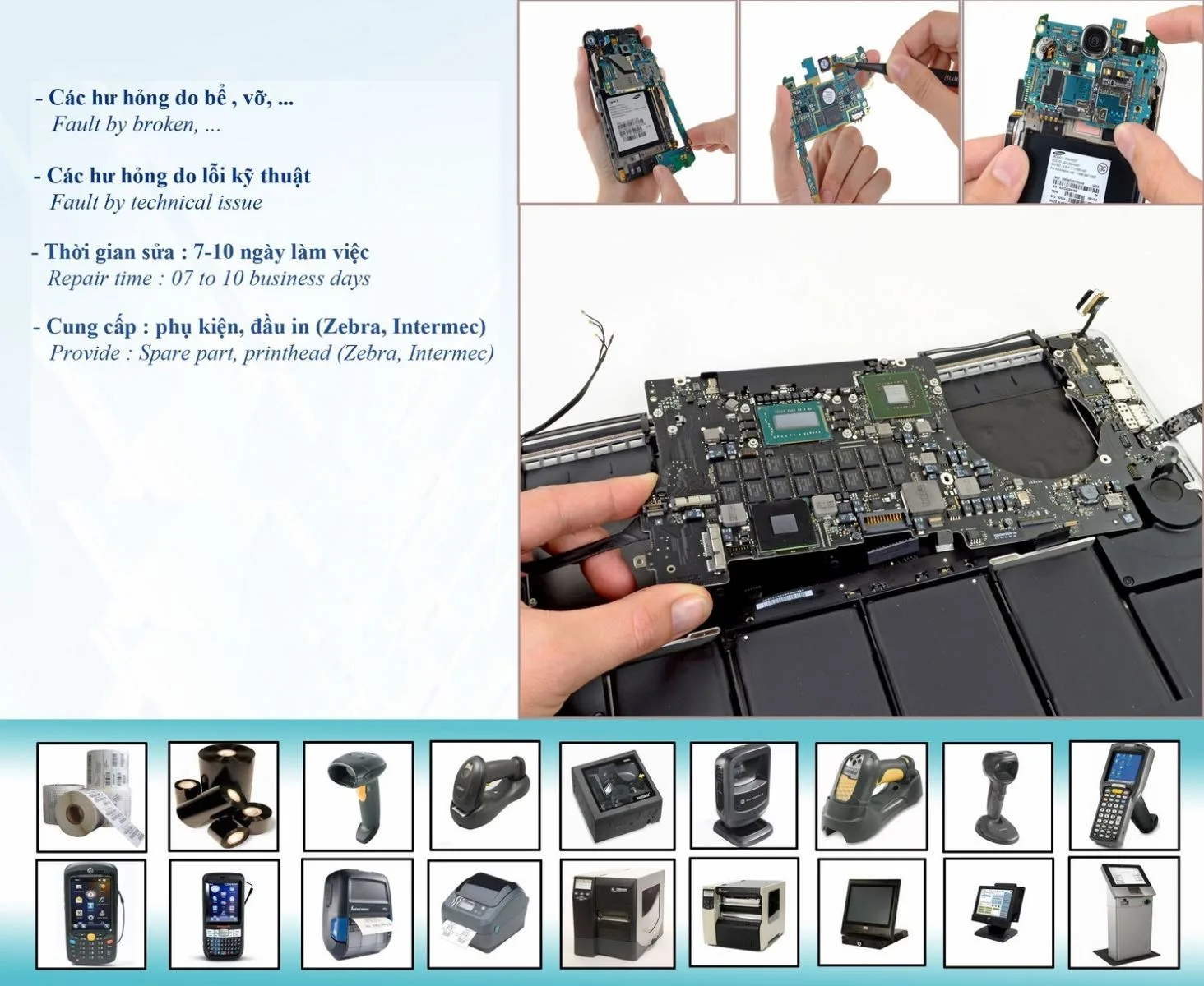 Dịch Vụ Sửa Chữa Thiết Bị Mã Vạch