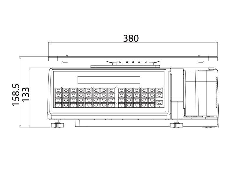 Cân Điện Tử, In Tem Nhãn Digi SM-320 - Hình chi tiết 3