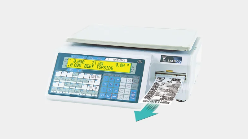 Cân Điện Tử, In Tem Nhãn Digi SM-500EP - Hình chi tiết 4