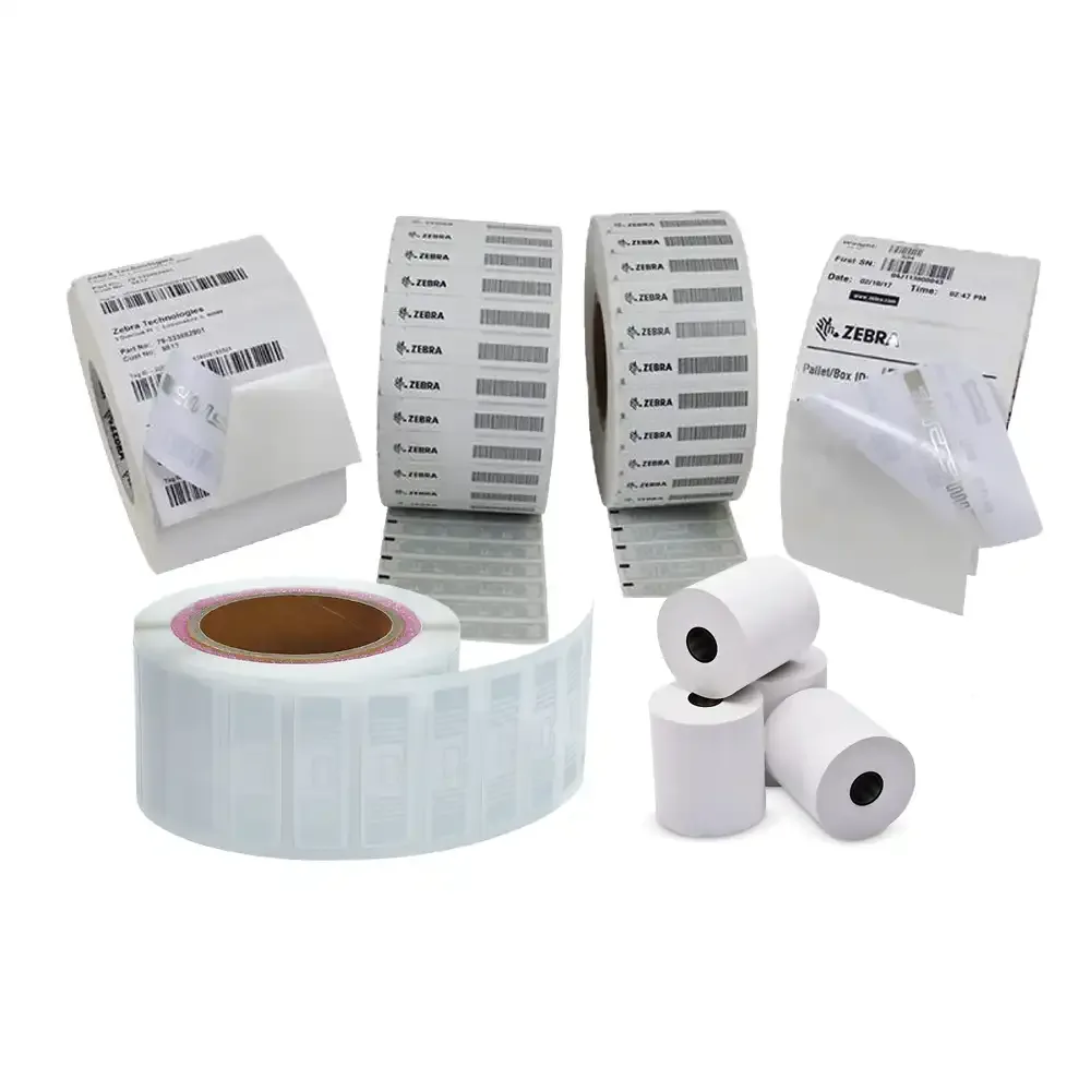 Giấy in tem nhãn PVC 60mm x 80mm x 83m