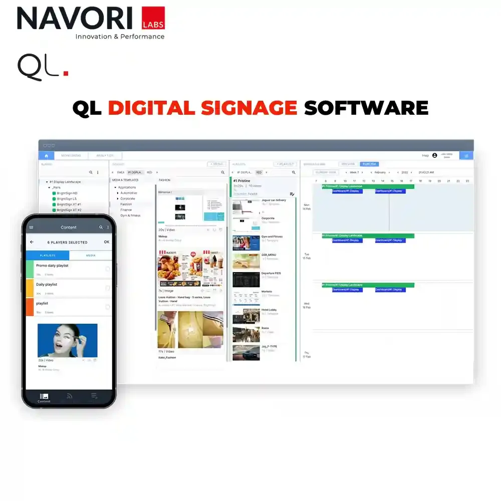 Phần mềm trình chiếu quảng cáo Navori QL